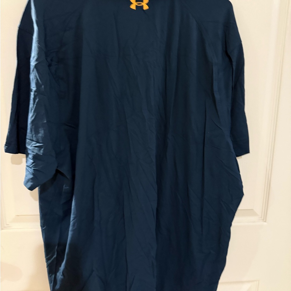 Under Armour Navy Shirt with Gold Logo